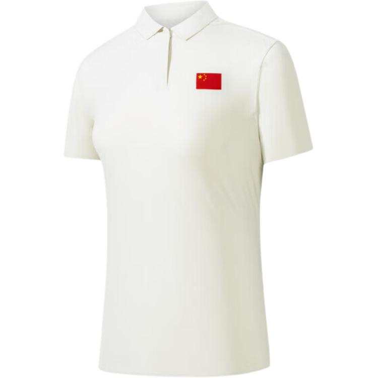 ANTA Polo Shirts Women's Ivory White Moderate
