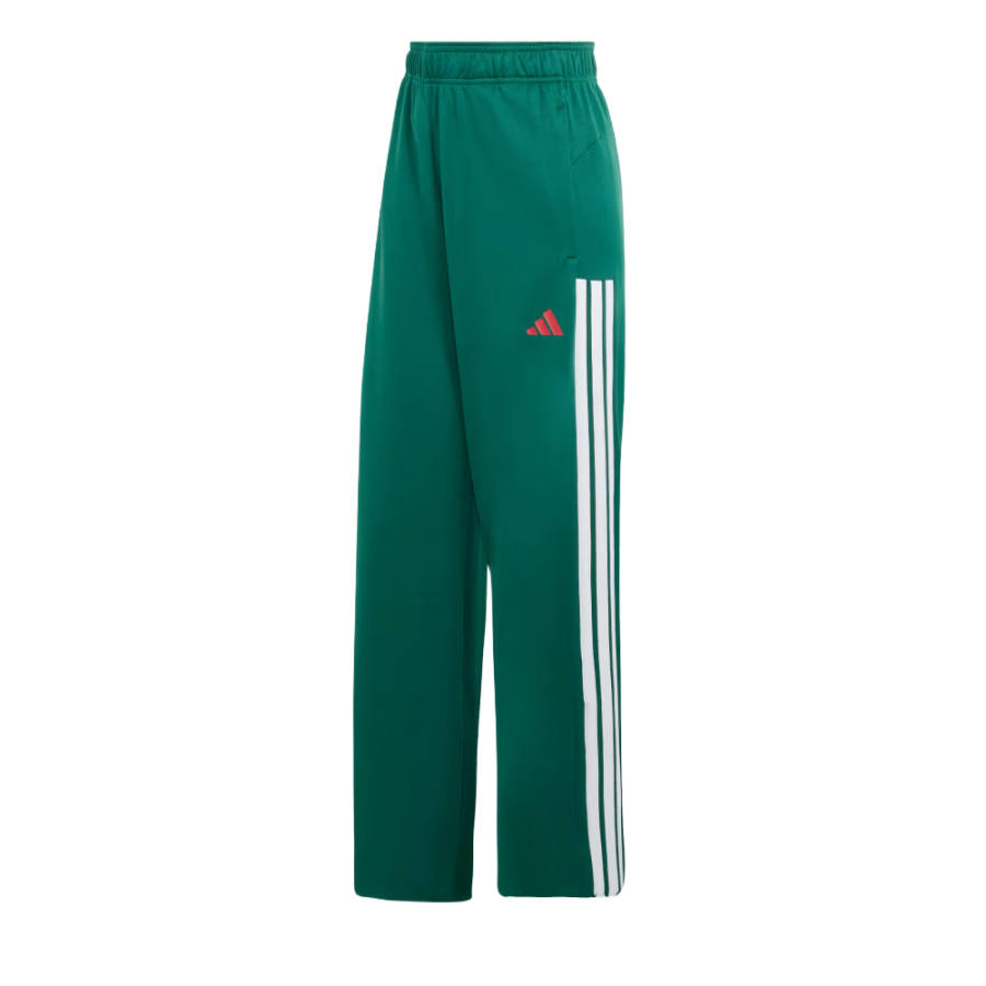 Adidas Adidas Casual Pants Women's Dark Green/Bright Red/White Moderate Wide Leg Pants