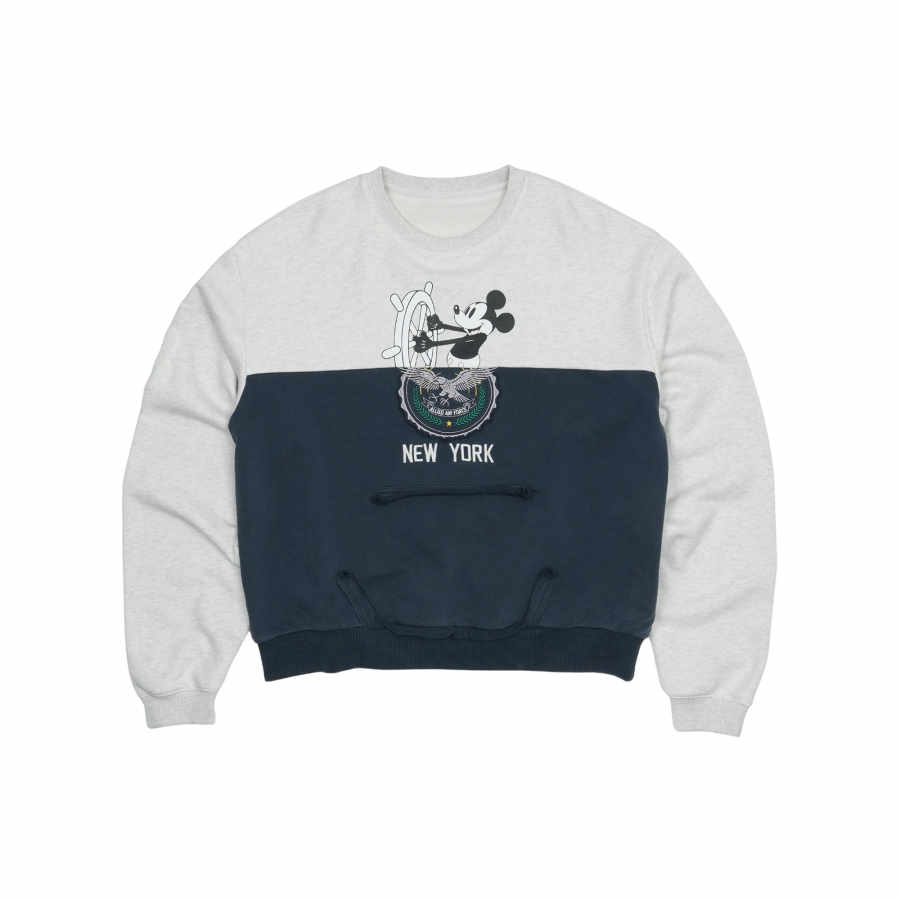 GRAILZ Sweatshirts Women's Gray Crew Neck Moderate