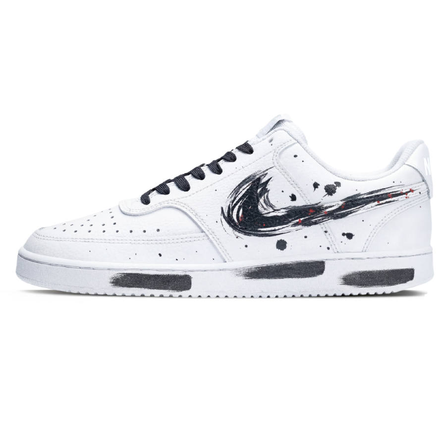 Nike Nike Court Vision 1 Low Chinoiserie, Ink Shadow Companion Slip Resistant And Breathable Low top Skateboard Shoes Men's