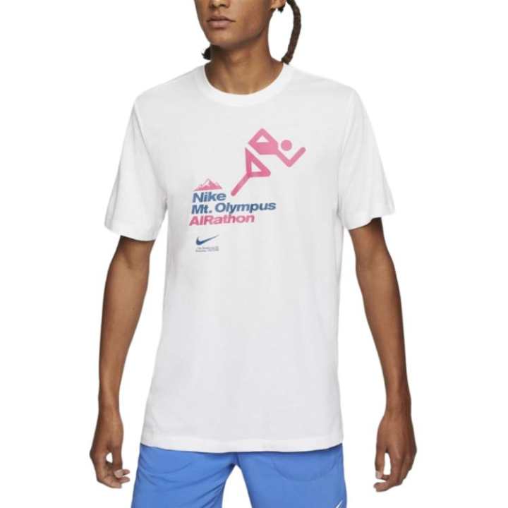Nike Nike Dry T Shirts Men's White Crew Neck