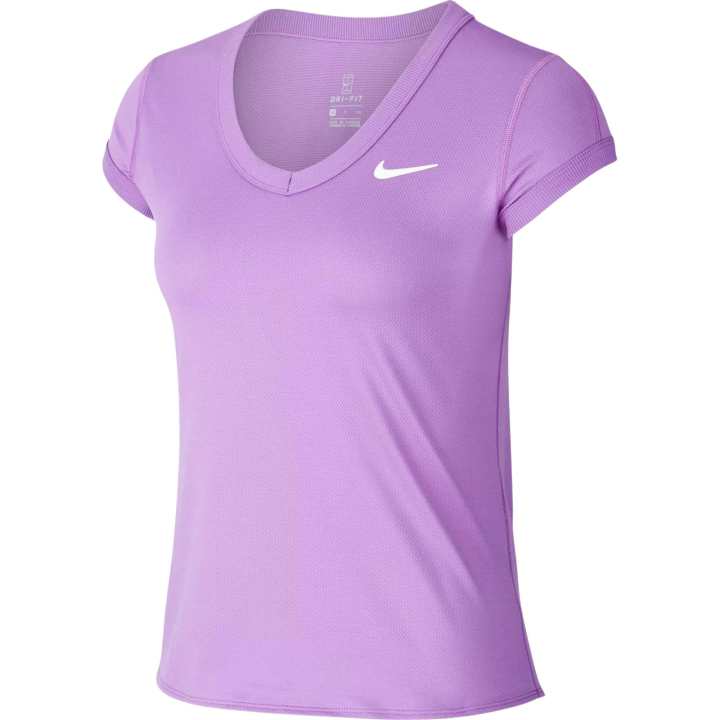 Nike Nike Dri Fit T Shirts Women's Purple Nebula V Neck
