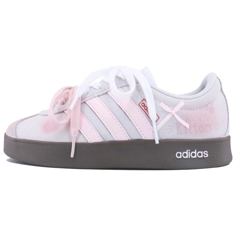 Adidas Adidas VL COURT 2.0 Low top Skateboard Shoes Unisex Gray Pink