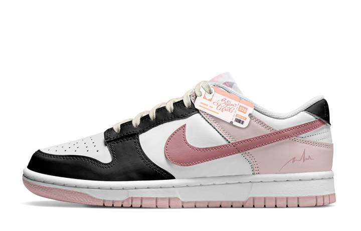 Nike Nike Dunk Lover Cushioning Low top Skateboard Shoes Women's Black Pink