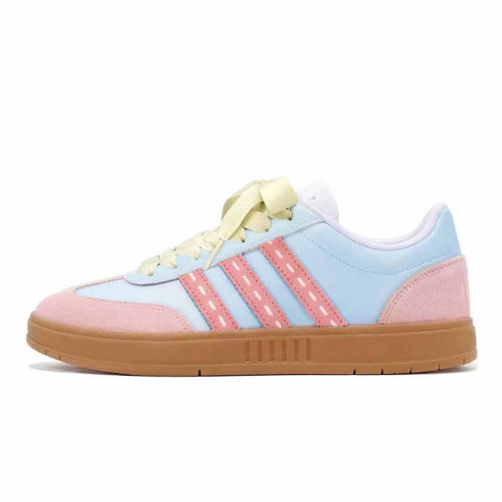 Adidas Adidas Gradas Cherry Blossom Blue Bubble Slip Resistant Low top Skateboard Shoes Unisex Pink