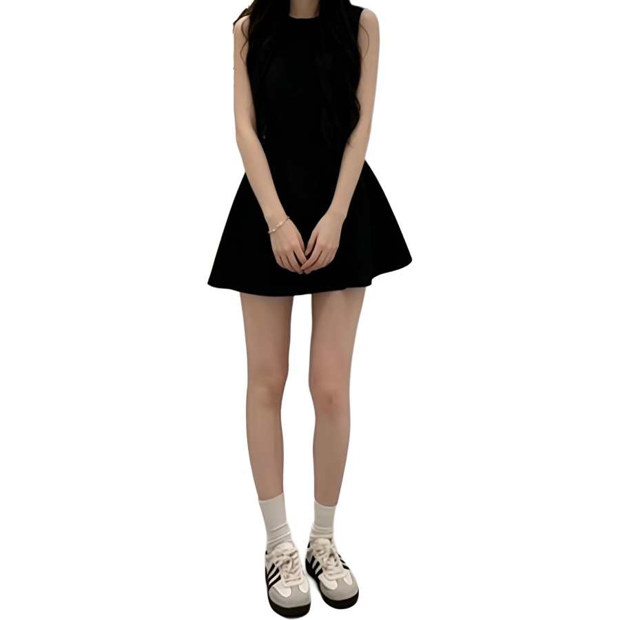 JBBCN Sleeveless Dresses Women's Crew Neck Moderate Short