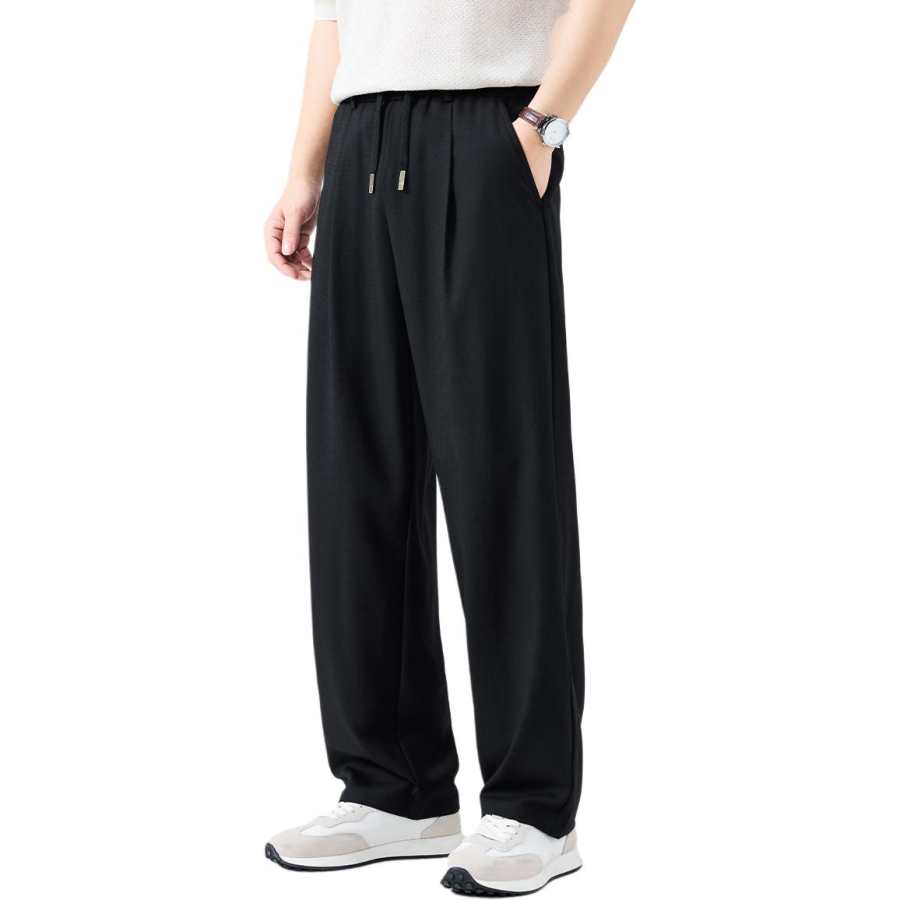 Hodo Casual Pants Men's Moderate Wide Leg Pants