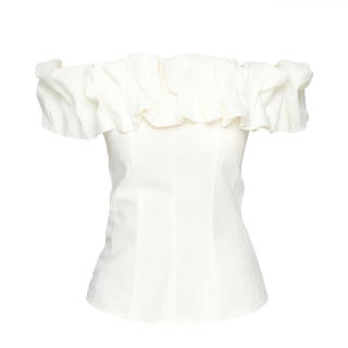 Aaisup T Shirts Women's White Boat Neck Thin