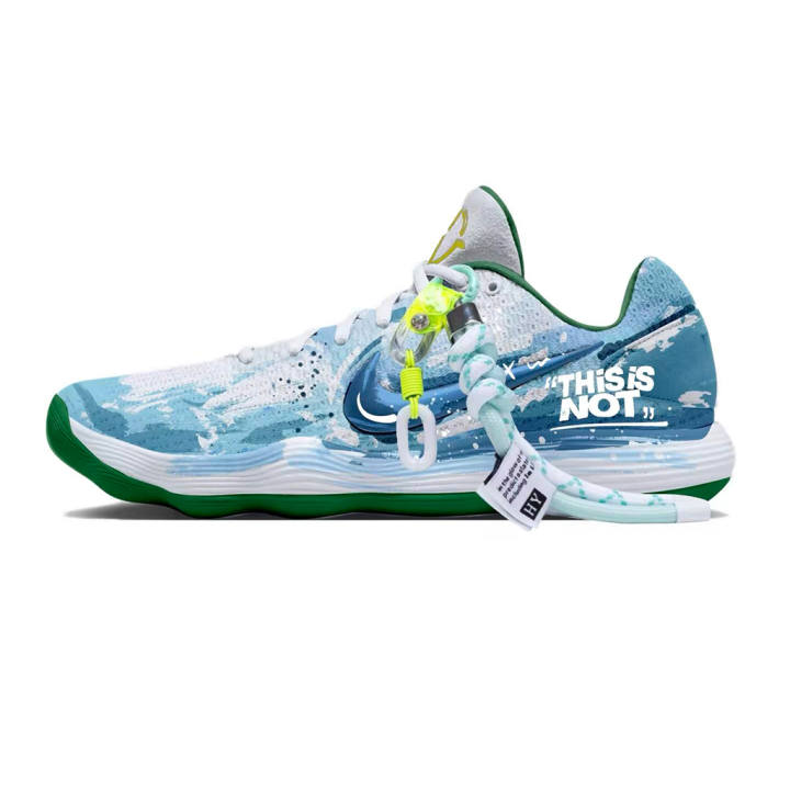 Nike Nike Hyperdunk 2017 Floating Cloud Wave Fabric Cushioning Slip Resistant Abrasion Resistant Low top Basketball Shoes