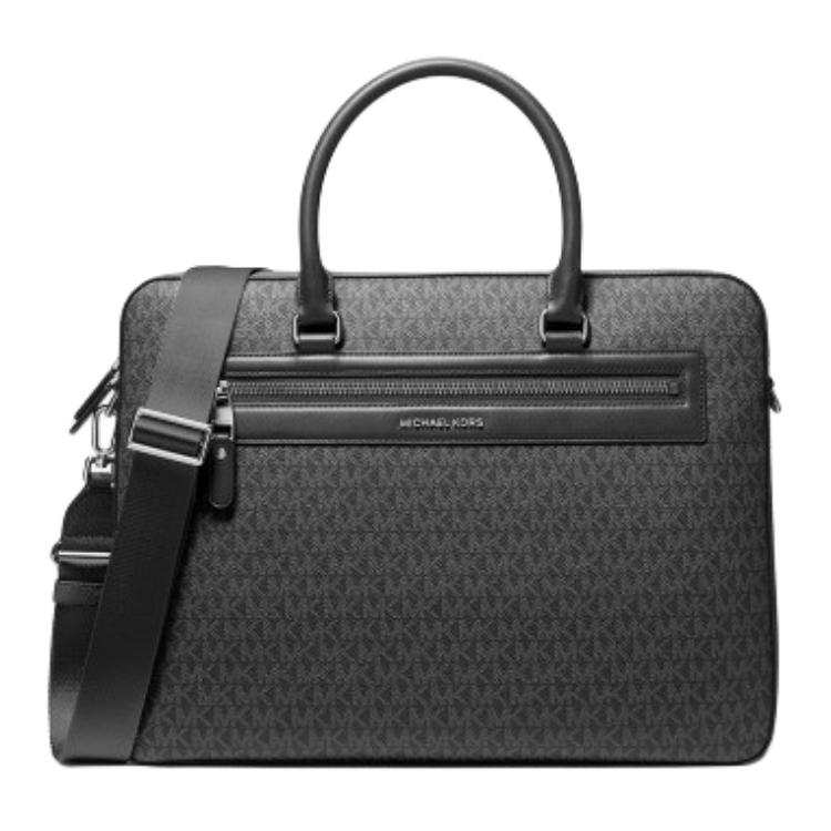 MICHAEL KORS Jet Set Artificial Leather Handbag Briefcase Men's Black