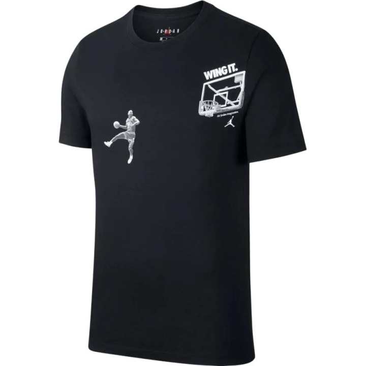Jordan Jordan T Shirts Men's Black Crew Neck