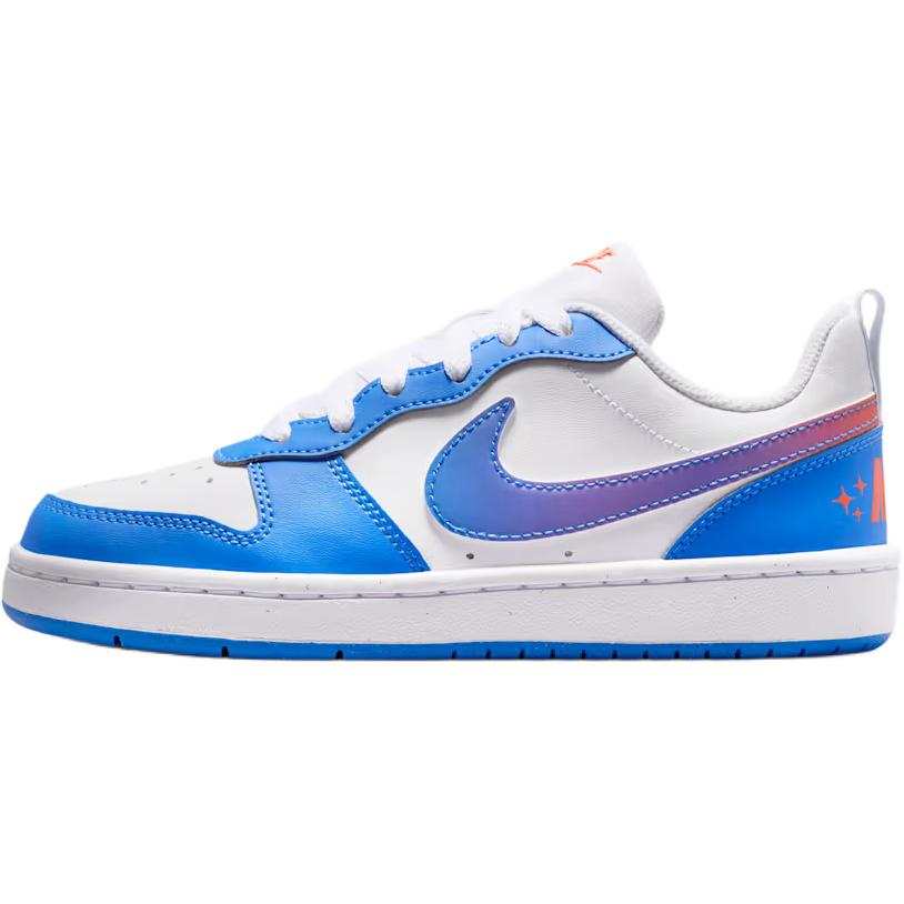 Nike Nike Court Borough Synthetic Leather, Textile Skateboard Shoes White Blue Unisex