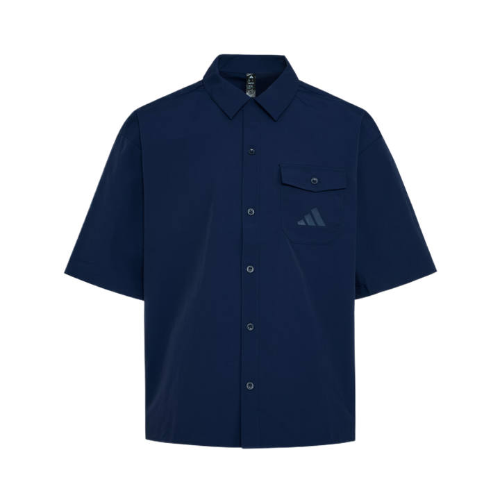 Adidas Adidas Shirts Unisex Dark Indigo Lapel Moderate