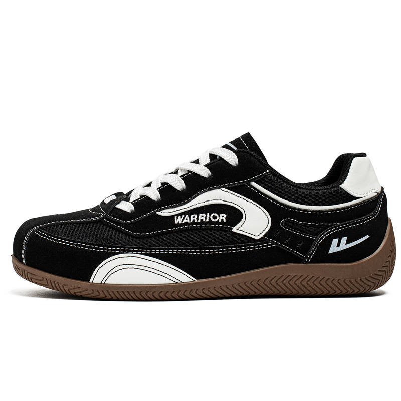 WARRIOR Warrior Coverage Balance Abrasion Resistant Low top German Army Trainers Men's Black White