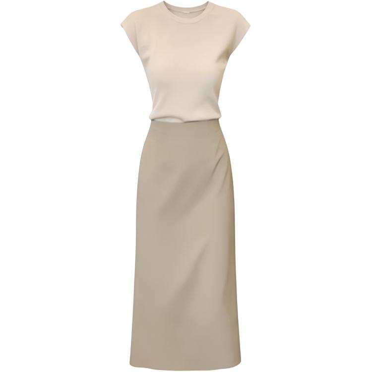 DUSHE Casual Suits Women's Crew Neck Moderate