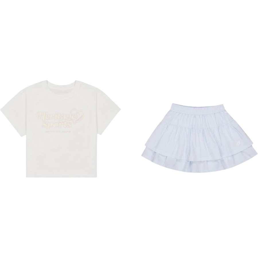 New Balance New Balance Kids Two Piece Skirt Sets Crew Neck Moderate Short Skirt