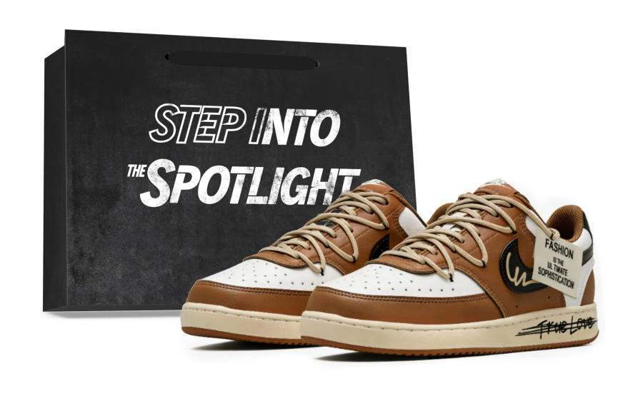 Nike Nike Court Vision Cocoa Journal Abrasion Resistant Low top Skateboard Shoes Women's Coffee