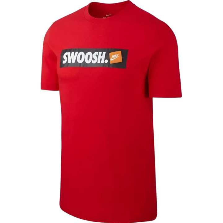 Nike Nike Swoosh T Shirts Men's Red Crew Neck