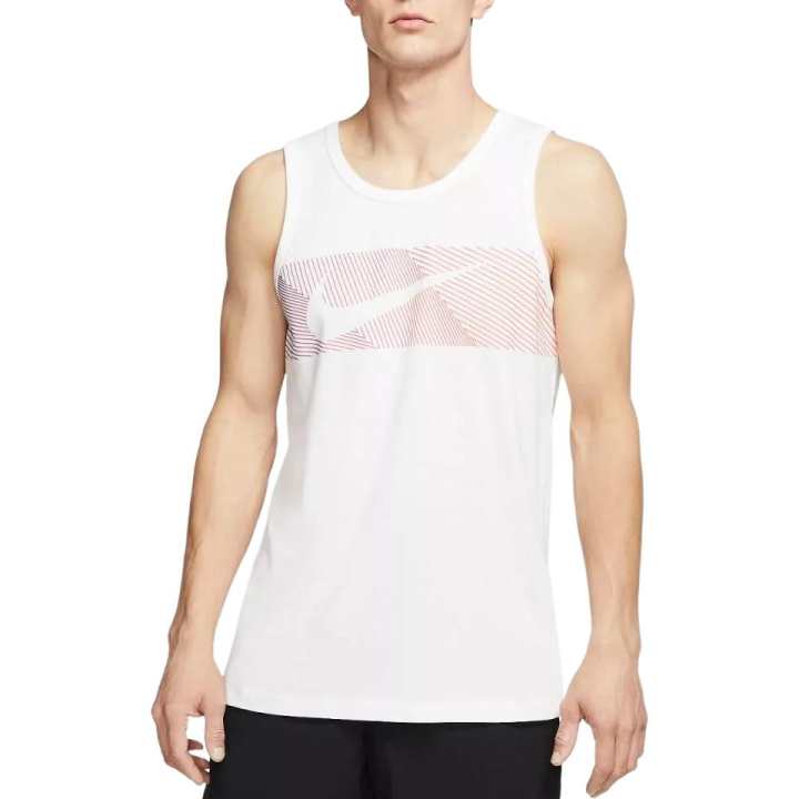 Nike Nike Tank Tops Men's White Crew Neck Moderate Other