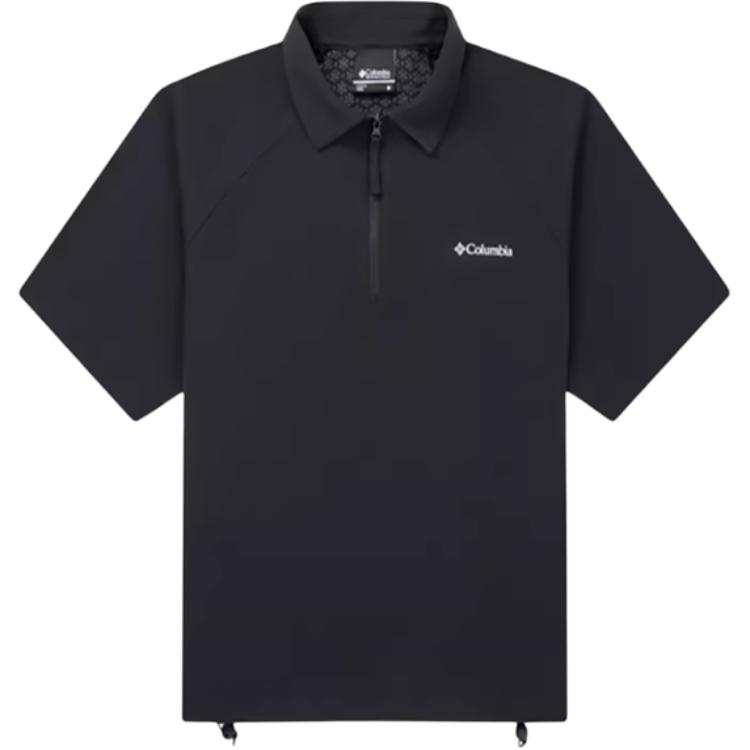 Columbia Polo Shirts Women's 010 Black Polo Collar Thin Straight Fit