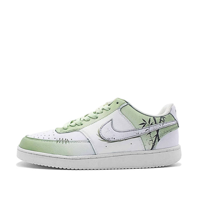 Nike Nike Court Vision 1 Green Bamboo Dawn, Oriental Elegance, National Wind Scenery, Versatile, Trendy Individual Low top