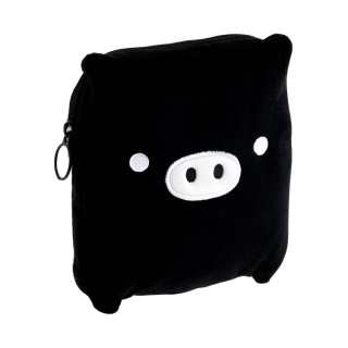 SAN-X SAN X Polyester Travel Storage Bag Unisex Black & White