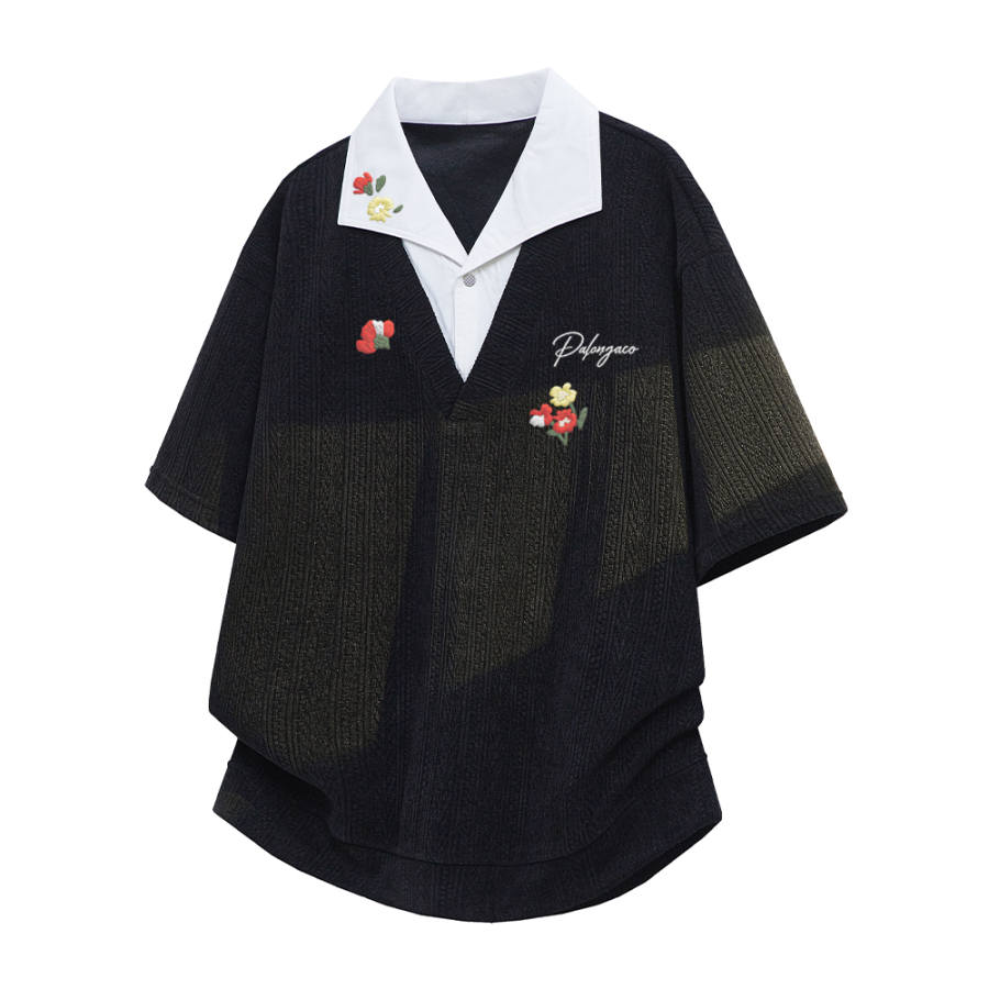 PAL ONGACO T Shirts Unisex Moderate Mock Two Piece