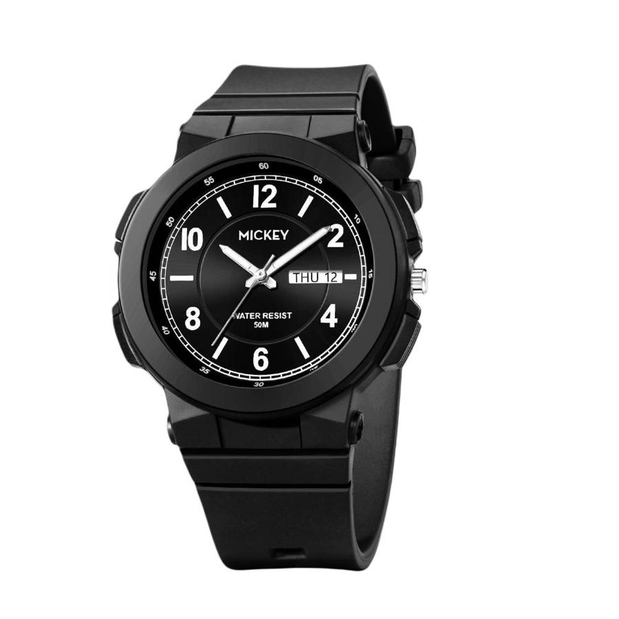 Disney Classic Rural Oak, Students Watch Men's, Exam Sports Waterproof Quartz Movement Watch Men's Watches