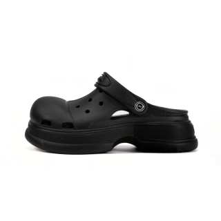 Ouder Sand Open Ended Smiley Collection, Heart Holes All Summer, Blackberry Ice Cream Clogs Women's Black