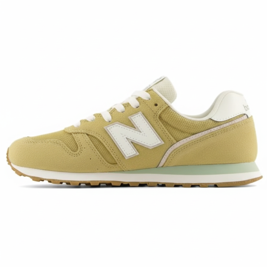 New Balance New Balance NB 373 Suede, Mesh Breathable Cushioning Abrasion Resistant Casual Shoes Women's Yellow