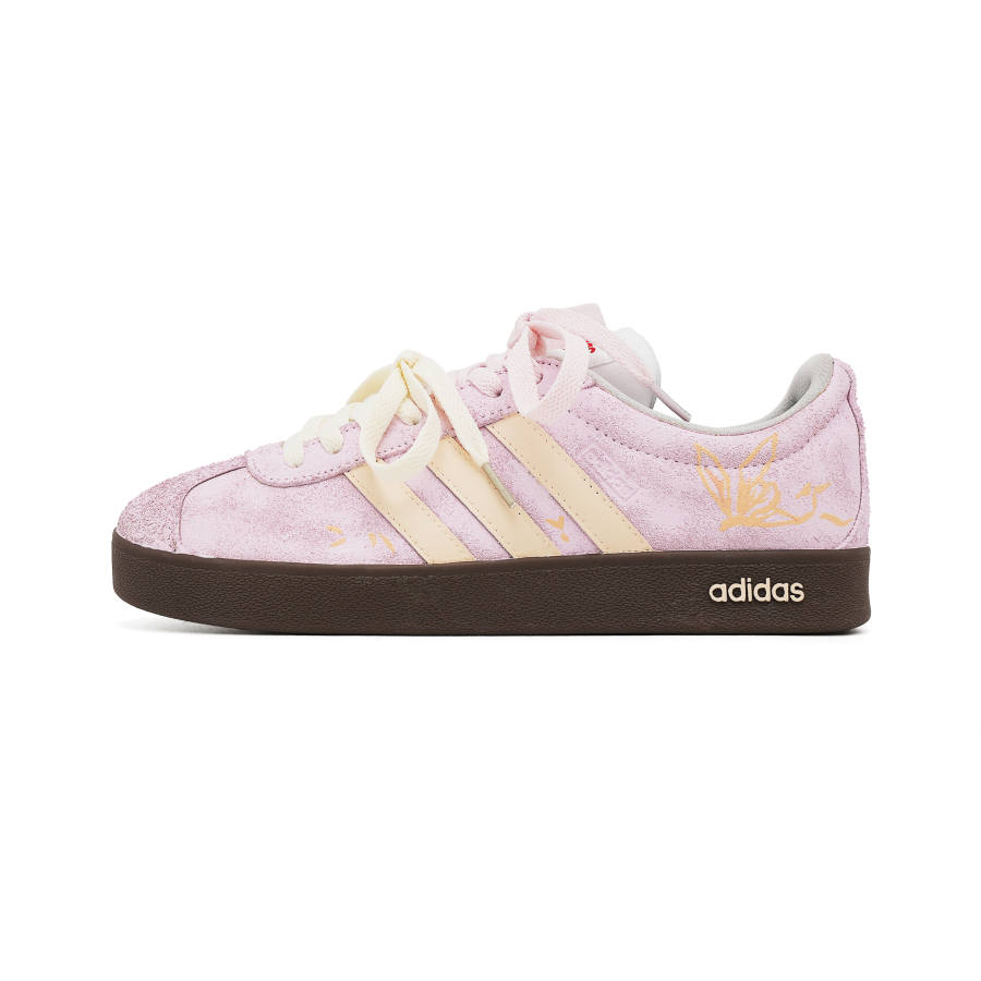 Adidas Adidas VL COURT 2.0 Peach Velvet Milk White Coverage Low top Skateboard Shoes Unisex Pink