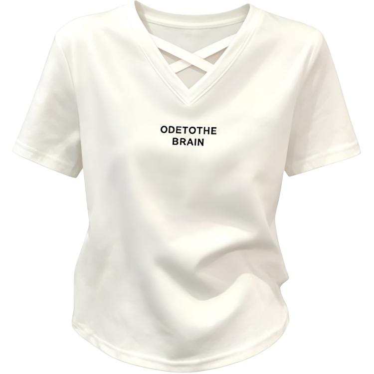 DUSHE Women's Short Sleeved T Shirts Women's