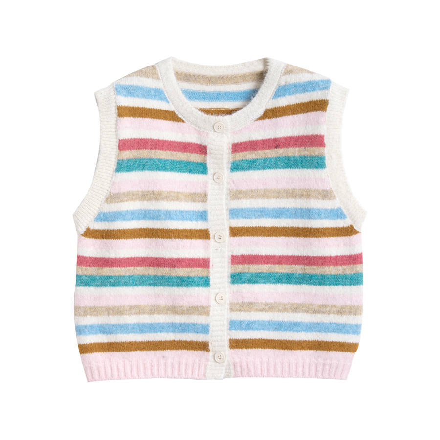Tonlion Knitwear Women's Pink Crew Neck Moderate Cardigan