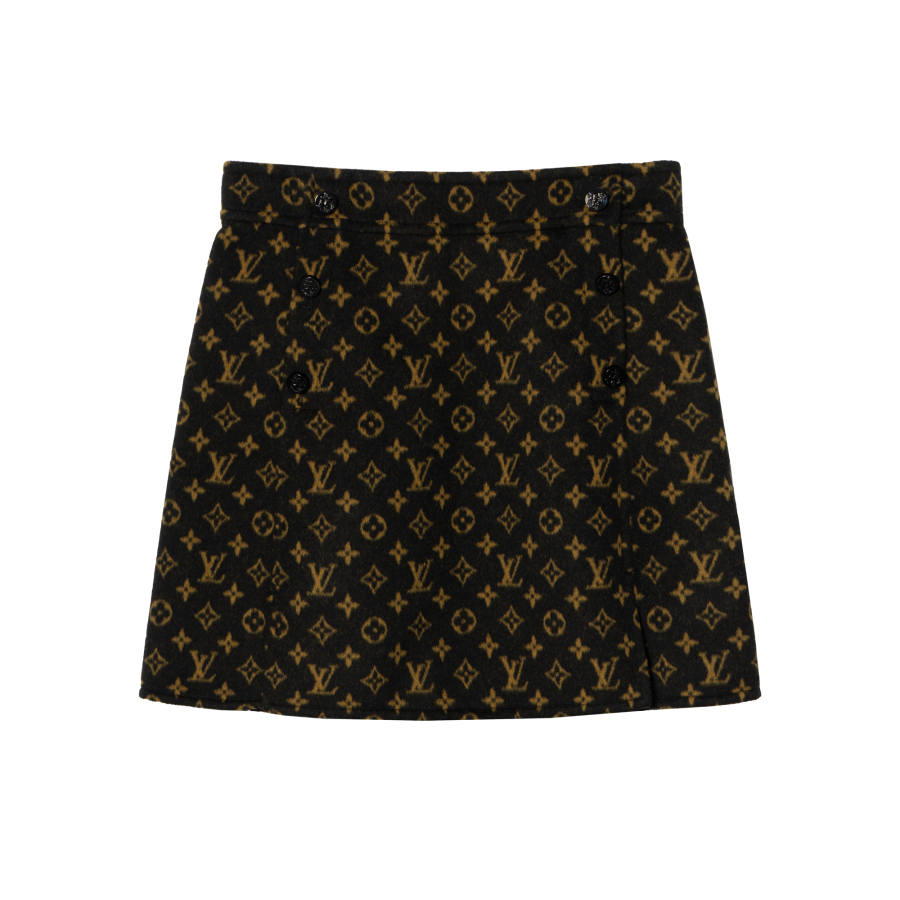 LOUIS VUITTON FW23 Casual Short Skirts Women's Brown