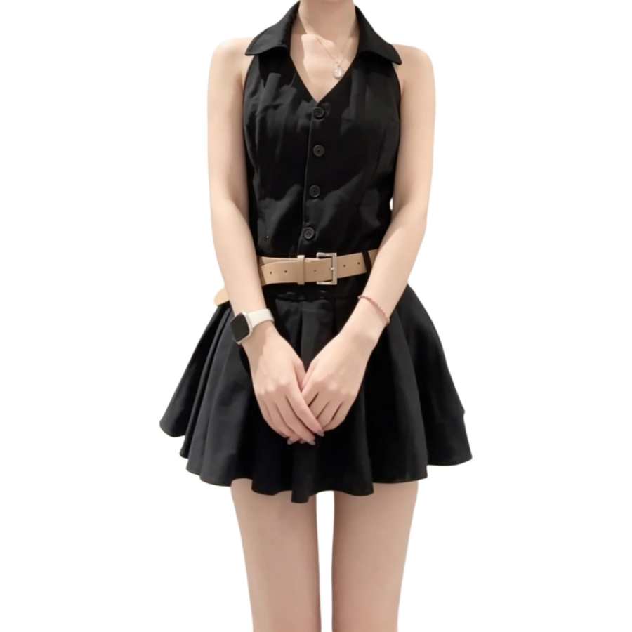 JBBCN Sleeveless Dresses Women's V Neck Thin Short
