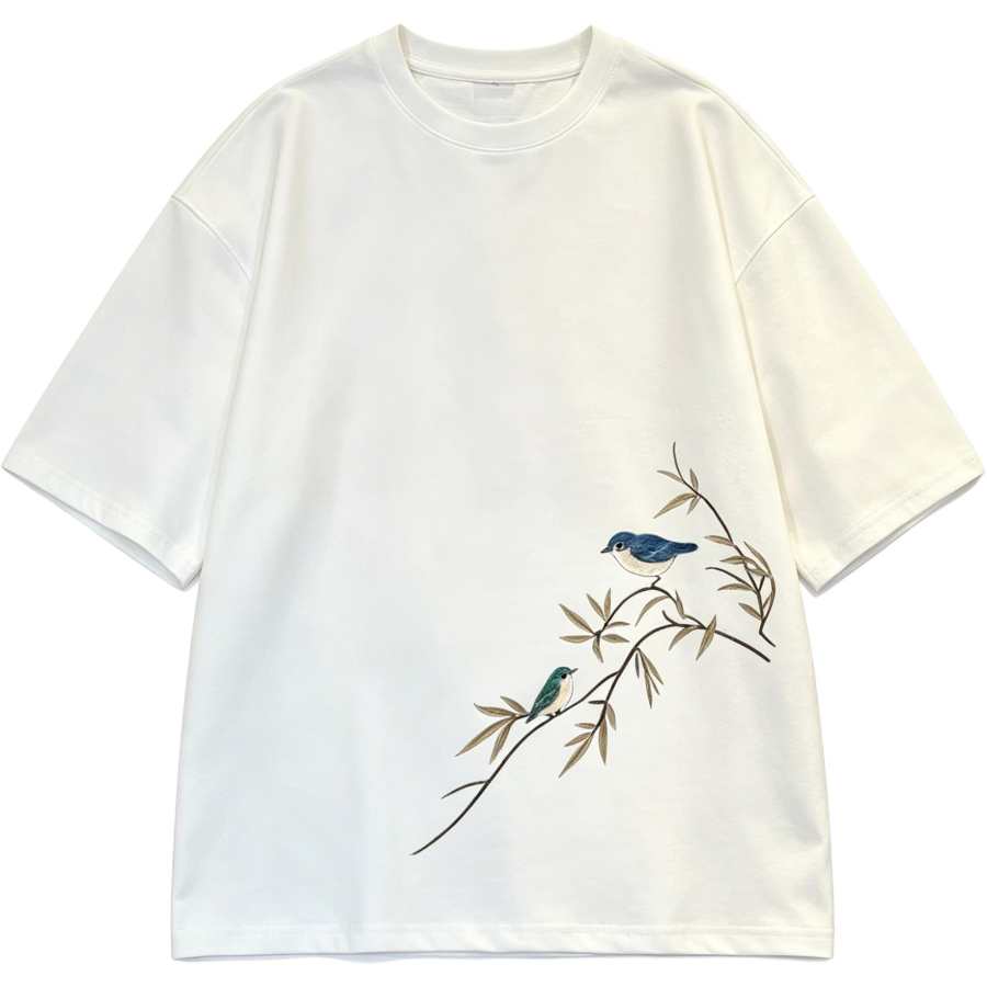 Lnga Landgre T Shirts Men's Crew Neck Moderate Straight Fit