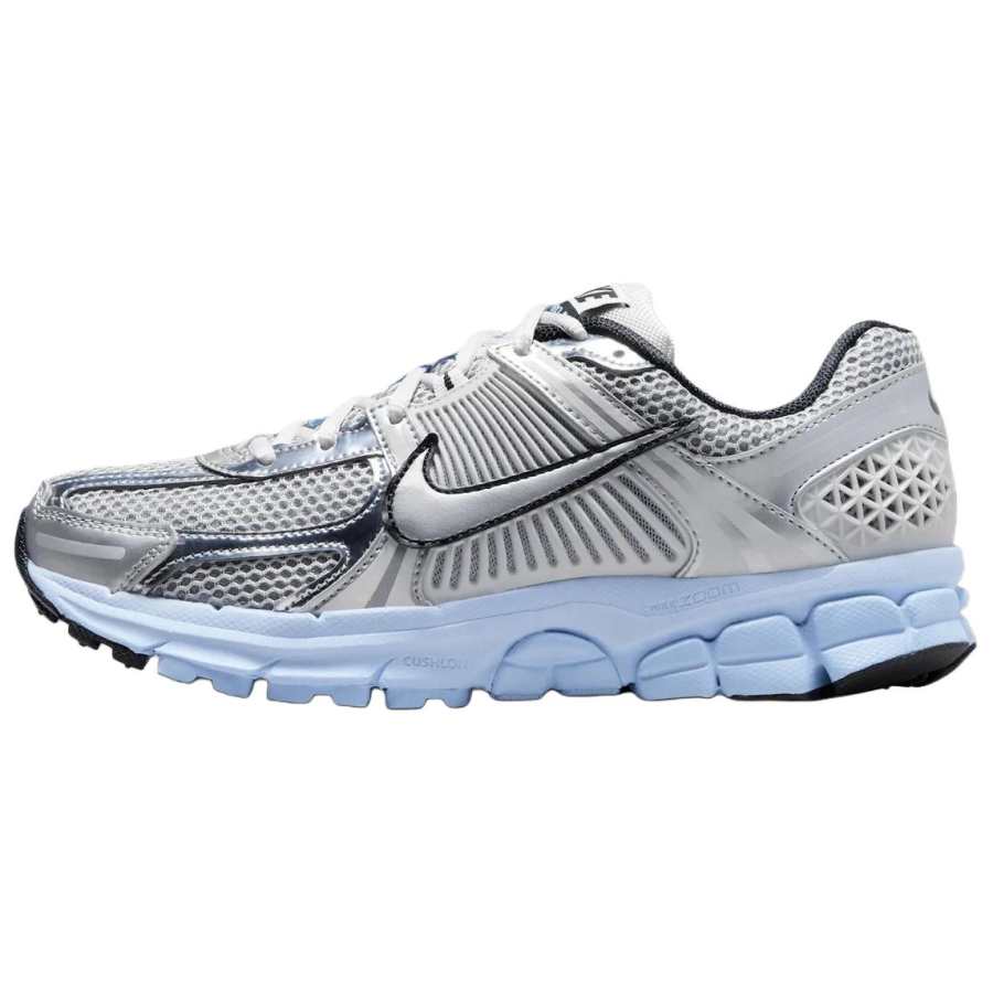 Nike Nike Zoom Vomero 5 Breathable Running Shoes Women's Silver Blue