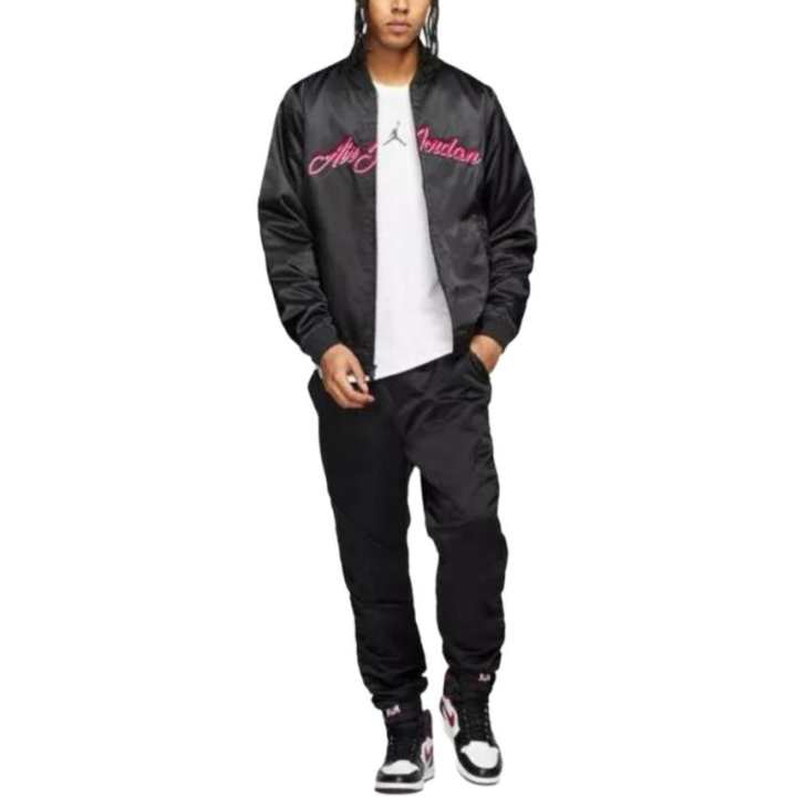 Jordan Jordan Jackets Men's Black Red Baseball Collar Moderate Other