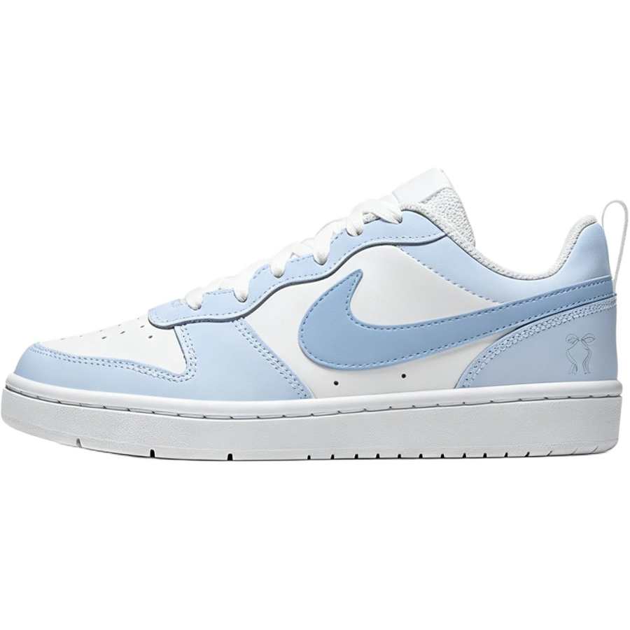 Nike Nike Court Borough Leather Low top Kids' Skateboarding Shoes Sky Blue Teenagers