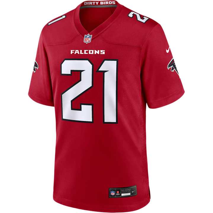 Nike Nike Deion Sanders Atlanta Falcons Retired Men's Nike Nfl Game Jersey