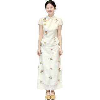 JBBCN Two Piece Skirt Sets Women's Stand Collar Moderate Long