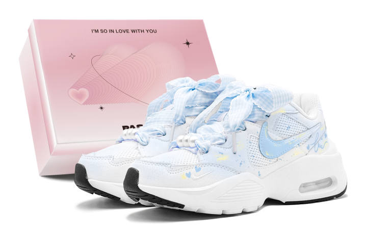 Nike Nike Air Max Fusion Abrasion Resistant Low top Running Shoes Women's Light Blue
