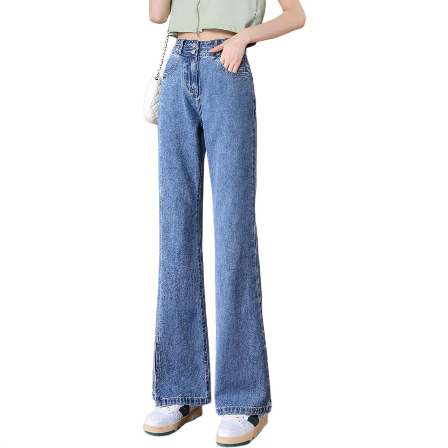 Tonlion Jeans Women's Medium Blue Moderate Flared Pants