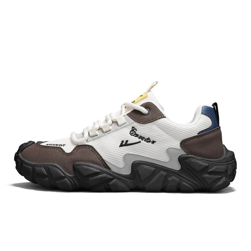 Warrior Coverage Moisture Wicking Balance Abrasion Resistant Lightweight Low top Casual Shoes Men's Beige Gray Brown