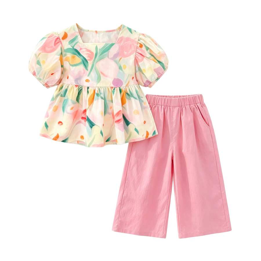 Lanza Casual Sportswear 2 Piece Set Pink Kids'