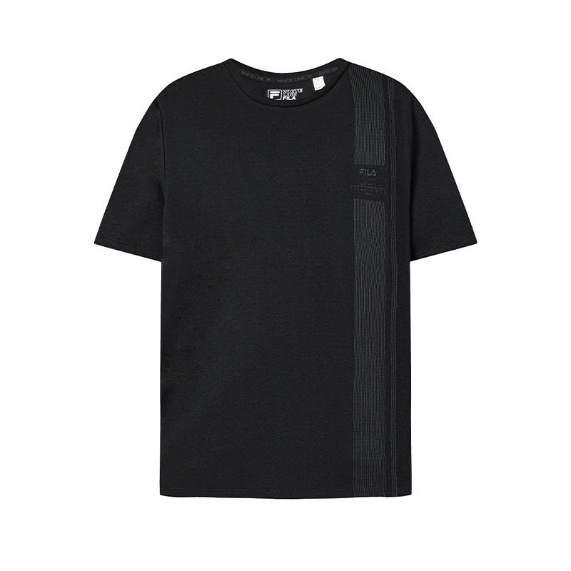 FILA WHITE T Shirt Men's Jet Black