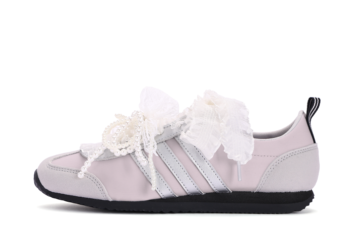 Adidas Adidas VS JOG 2.0 Coverage Slip Resistant Abrasion Resistant Low top German Army Trainers Unisex Silver Pink