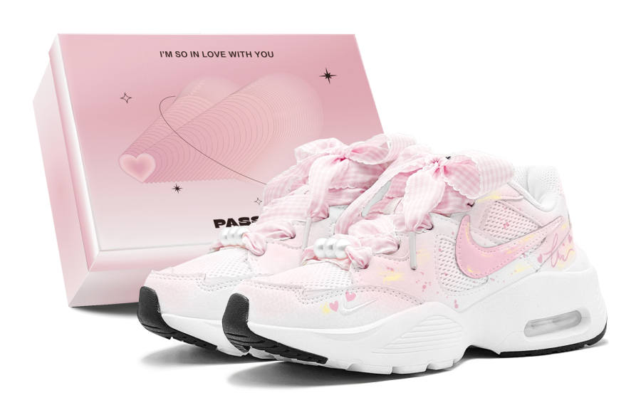 Nike Nike Air Max Fusion Abrasion Resistant Low top Running Shoes Women's Light Pink