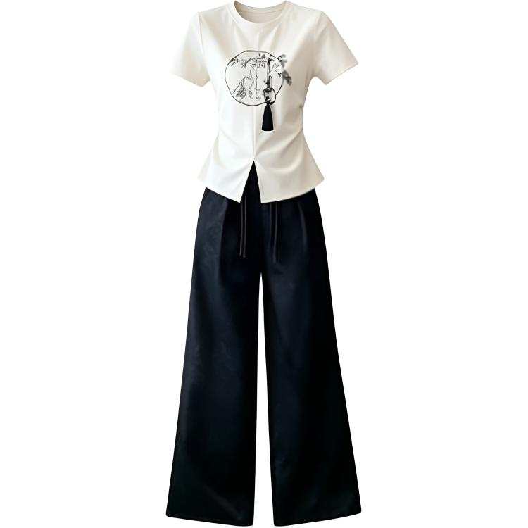 DUSHE DUSHE Casual Suits Women's Crew Neck Thin