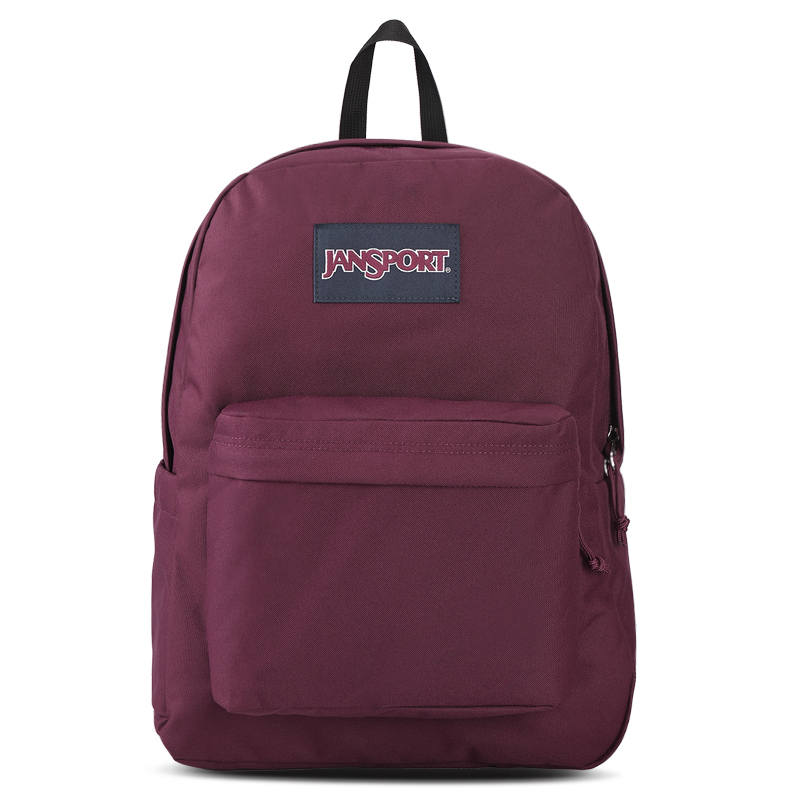 JanSport Polyester Backpack Regular Unisex Burgundy Upgraded Color